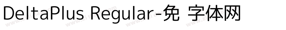DeltaPlus Regular字体转换